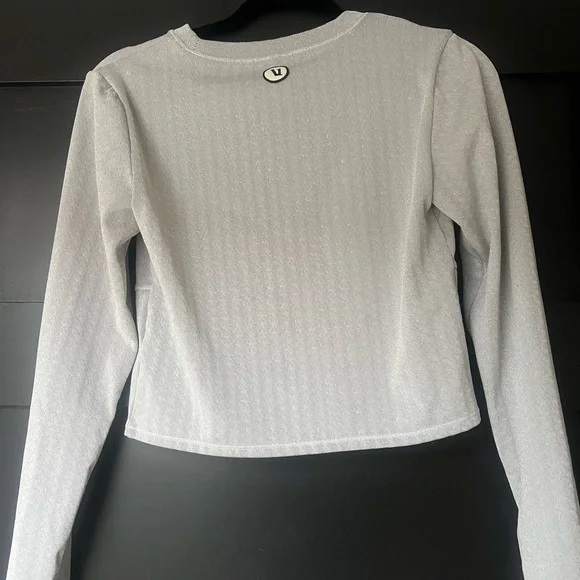 Vuori Long Sleeve Textured Chilled Out Top Houndstooth - Picture 5 of 8